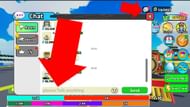 Enter the code in the chat room (Image via Roblox)